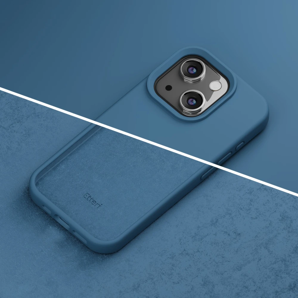 Etteri silikoninis dėklas iPhone 14 6,1" tamsiai mėlynas