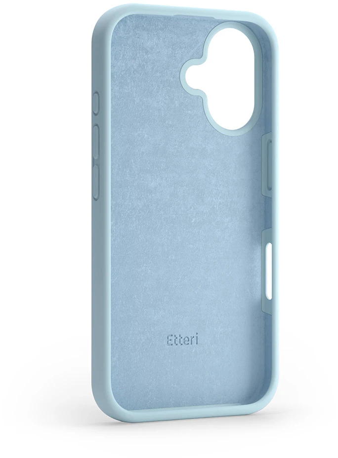 Etteri silikoninis dėklas iPhone 16 Plus 6,7" šviesiai mėlynas