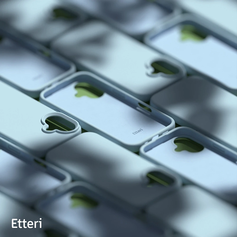 Etteri silikoninis dėklas iPhone 16 Plus 6,7" šviesiai mėlynas