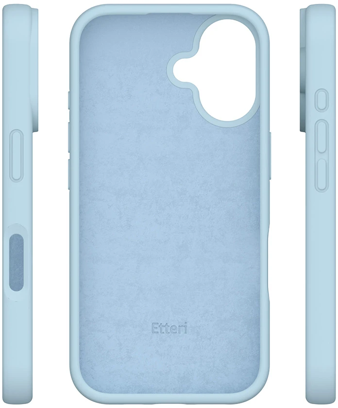 Etteri silikoninis dėklas iPhone 16 Plus 6,7" šviesiai mėlynas