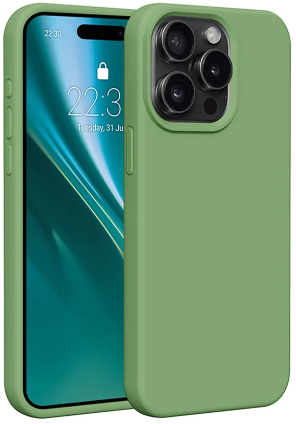 Etteri silikoninis dėklas iPhone 12 / 12 Pro 6,1" šviesiai žalias