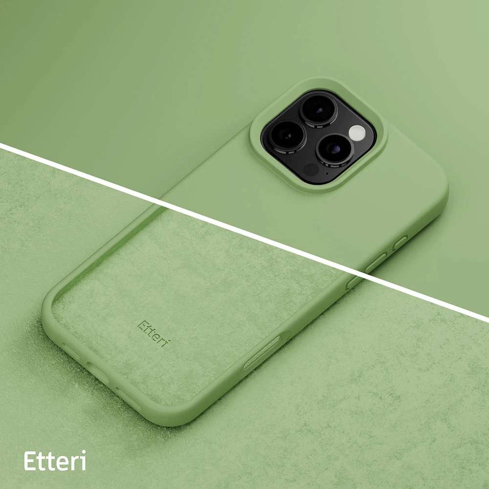 Etteri silikoninis dėklas iPhone 16 Pro Max 6,9" šviesiai žalias