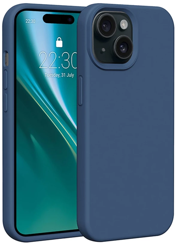 Etteri silikoninis dėklas iPhone 14 6,1" tamsiai mėlynas