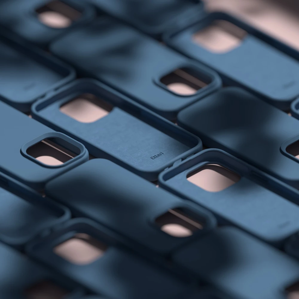 Etteri silikoninis dėklas iPhone 14 6,1" tamsiai mėlynas