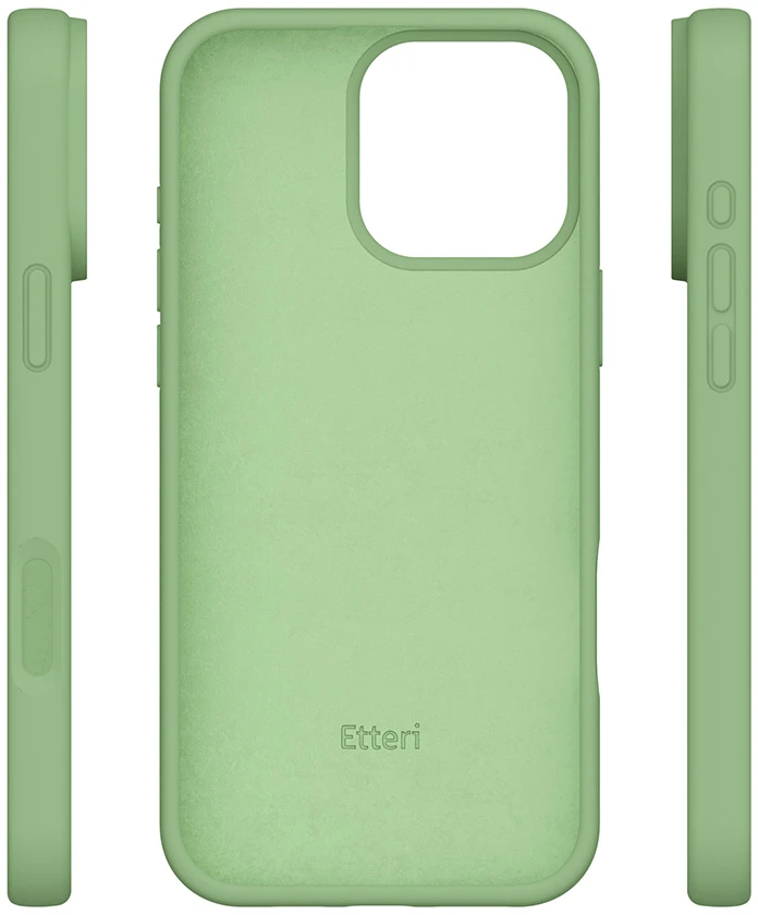 Etteri silikoninis dėklas iPhone 16 Pro Max 6,9" šviesiai žalias