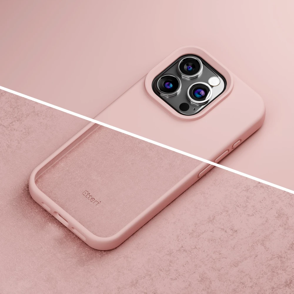 Etteri silikoninis dėklas iPhone 12 / 12 Pro 6,1" šviesiai rožinis