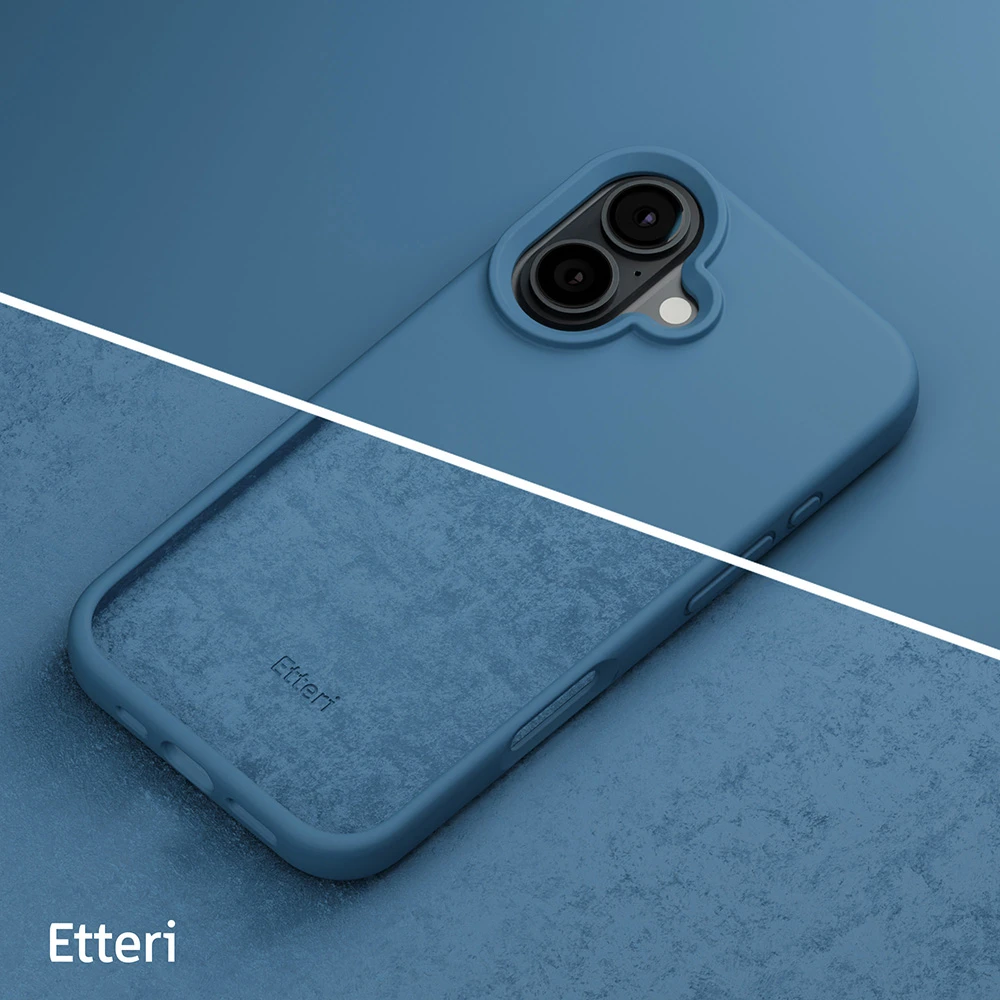 Etteri silikoninis dėklas iPhone 16 Plus 6,7" tamsiai mėlynas