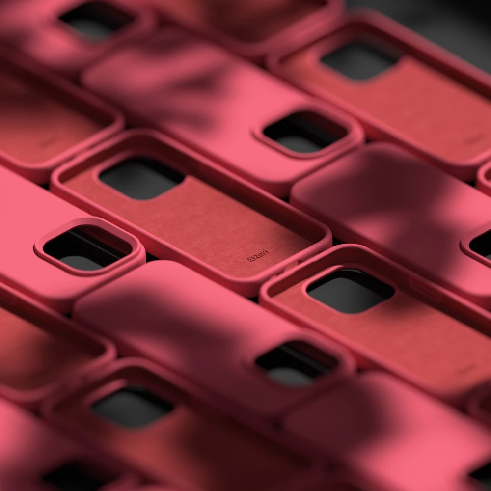 Etteri silikoninis dėklas iPhone 11 aviečių spalvos