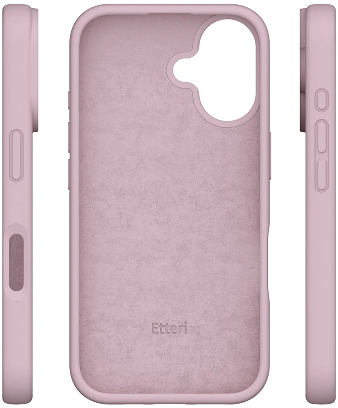 Etteri silikoninis dėklas iPhone 16 Plus 6,7" šviesiai rožinis