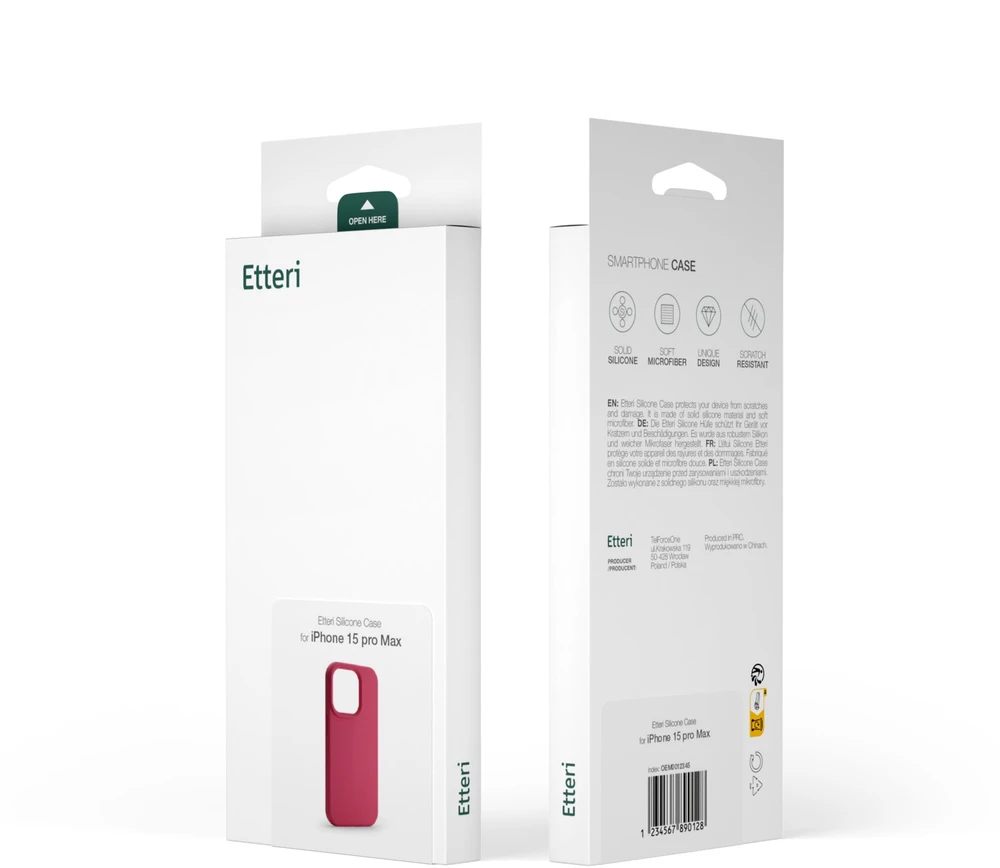 Etteri silikoninis dėklas iPhone 11 aviečių spalvos