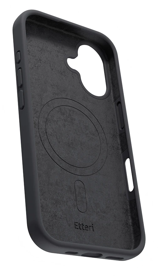 Etteri silikoninis Mag dėklas, skirtas iPhone 16 Plus 6,7" juodas