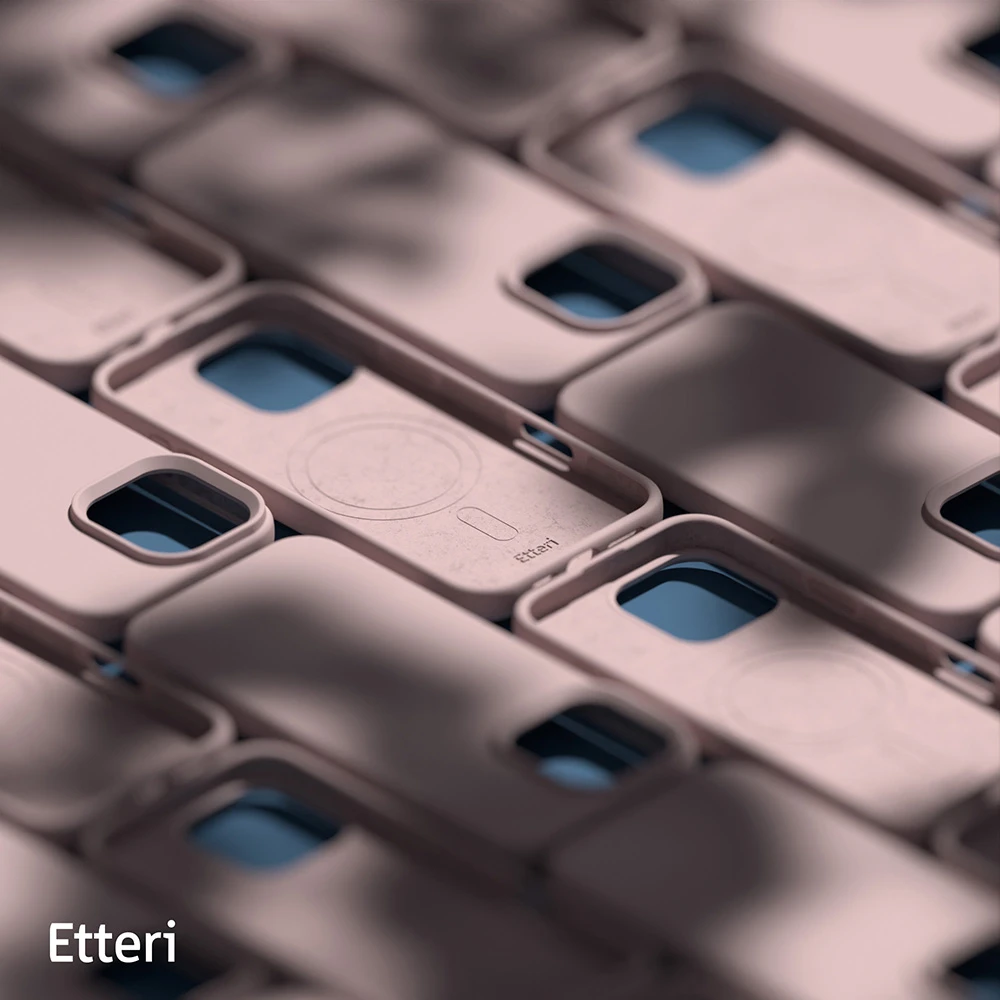 Etteri silikoninis Mag dėklas, skirtas iPhone 16 Pro 6,3" šviesiai rožinis