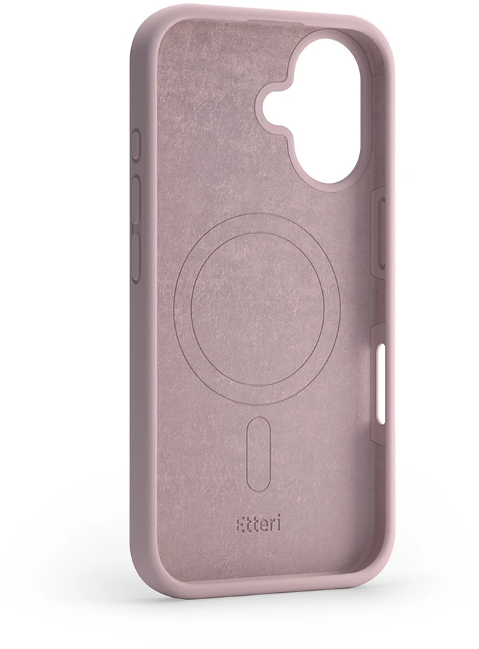 Etteri silikoninis Mag dėklas iPhone 16 Plus 6,7" šviesiai rožinis