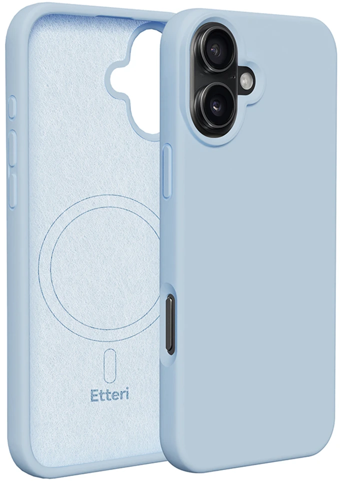 Etteri silikoninis Mag dėklas, skirtas iPhone 16 Plus 6,7" šviesiai mėlynas