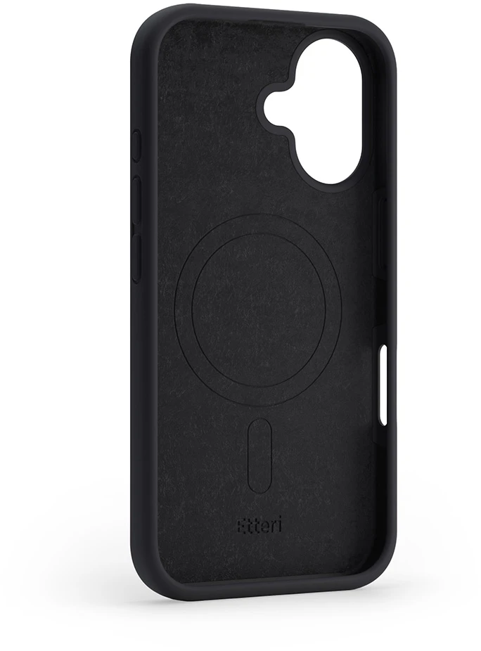 Etteri silikoninis Mag dėklas, skirtas iPhone 16 Plus 6,7" juodas