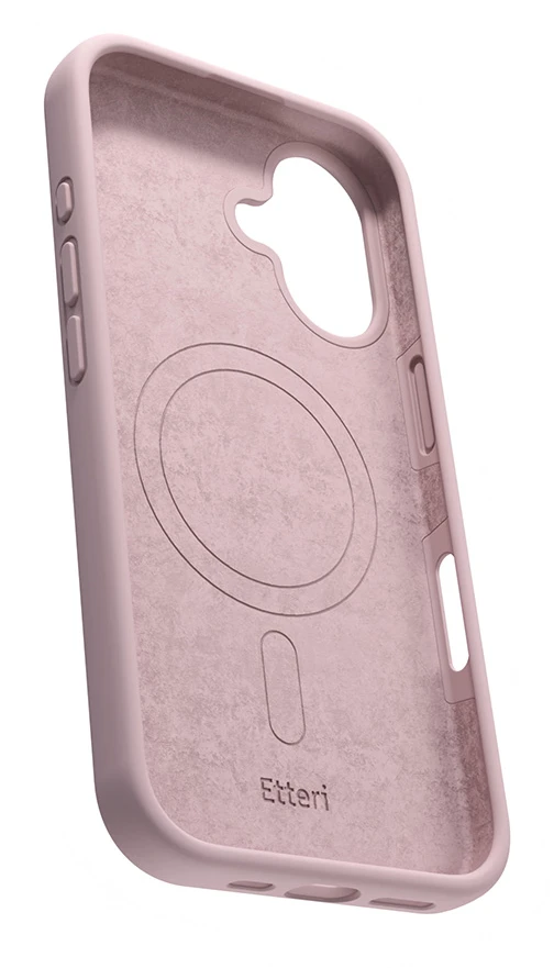 Etteri silikoninis Mag dėklas, skirtas iPhone 16 6,1" šviesiai rožinis