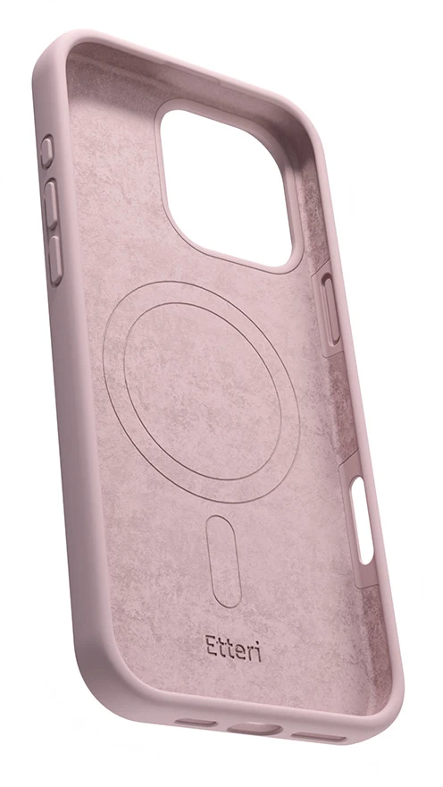 Etteri silikoninis Mag dėklas, skirtas iPhone 16 Pro 6,3" šviesiai rožinis