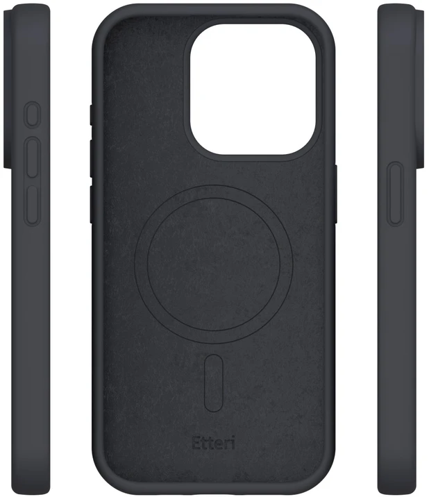 Etteri silikoninis Mag dėklas, skirtas iPhone 12 / 12 Pro 6,1" juodas