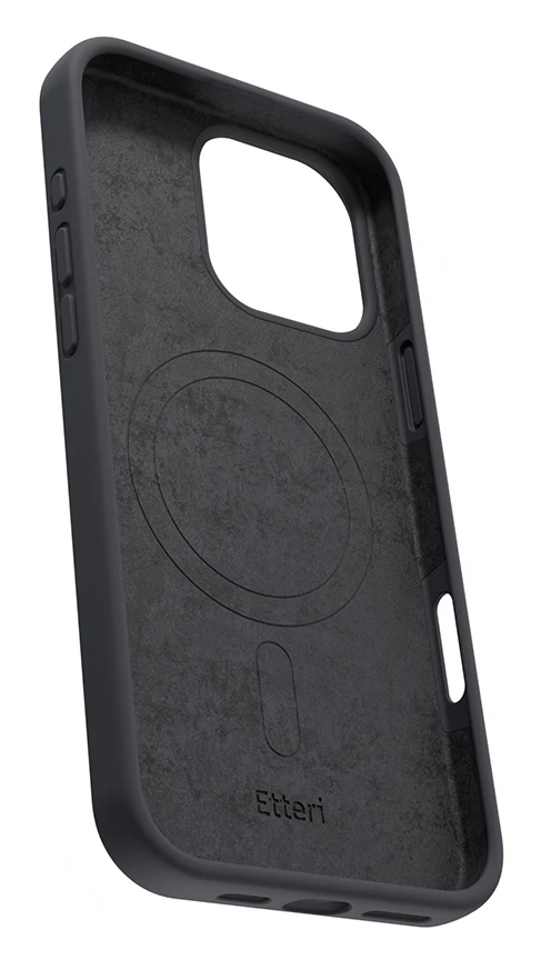 Etteri silikoninis Mag dėklas, skirtas iPhone 16 Pro 6,3" juodas