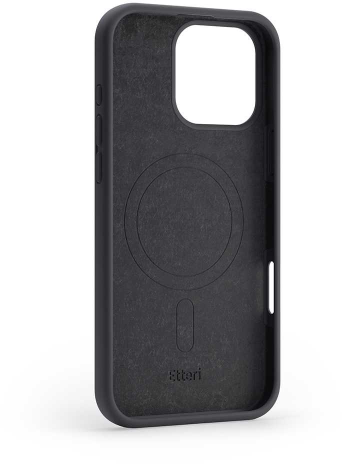 Telforceone Etteri Silicone Mag dėklas Apple iPhone 16 Pro Max 6,9" juodos spalvos