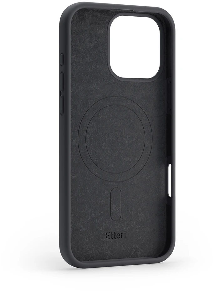 Etteri silikoninis Mag dėklas, skirtas iPhone 16 Pro Max 6,9", juodas