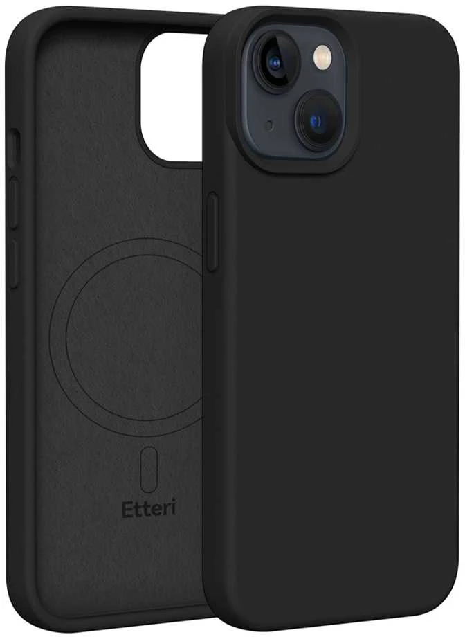 Telforceone Etteri Silicone Mag dėklas Apple iPhone 13 6,1" juodos spalvos