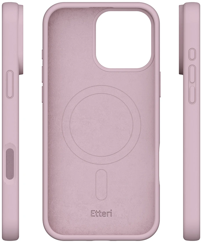 Etteri silikoninis Mag dėklas, skirtas iPhone 16 Pro Max 6,9", šviesiai rožinis
