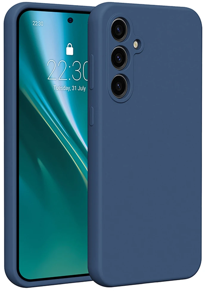 Etteri silikoninis dėklas Samsung Galaxy S23 FE tamsiai mėlynas