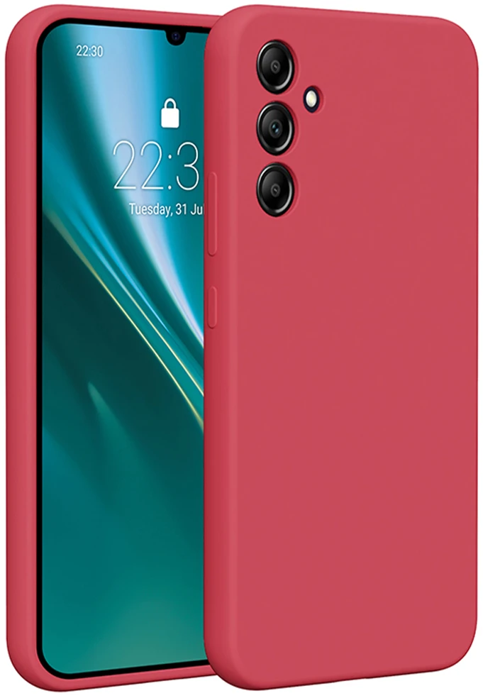 Etteri silikoninis dėklas Samsung Galaxy A34 5G aviečių spalvos
