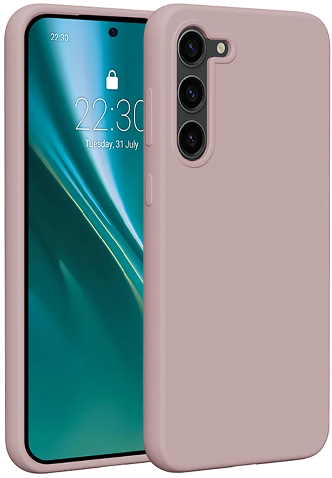 Etteri silikoninis dėklas Samsung Galaxy S23 Plus šviesiai rožinis