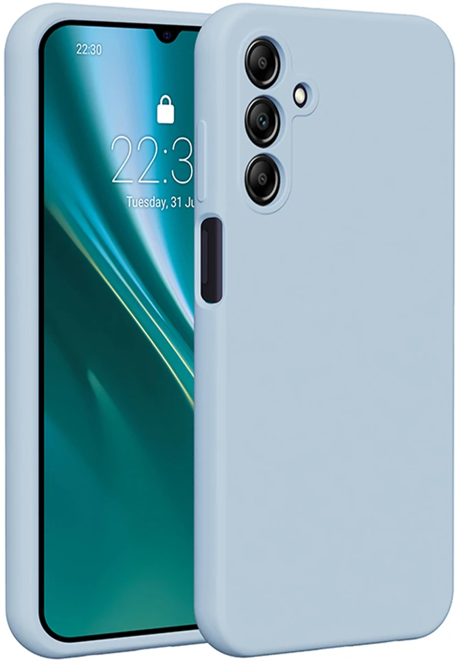 Etteri silikoninis dėklas Samsung Galaxy A15 4G / A15 5G šviesiai mėlynas