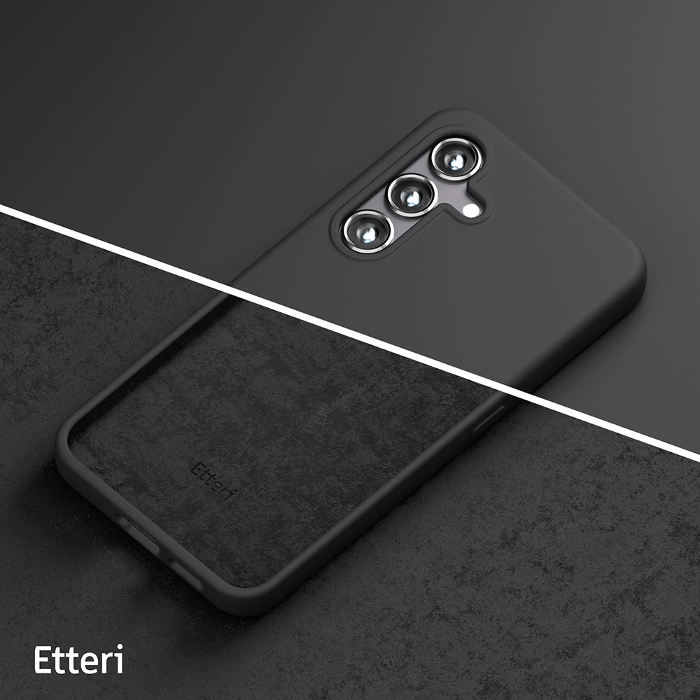 Etteri silikoninis dėklas Samsung Galaxy S25 juodas
