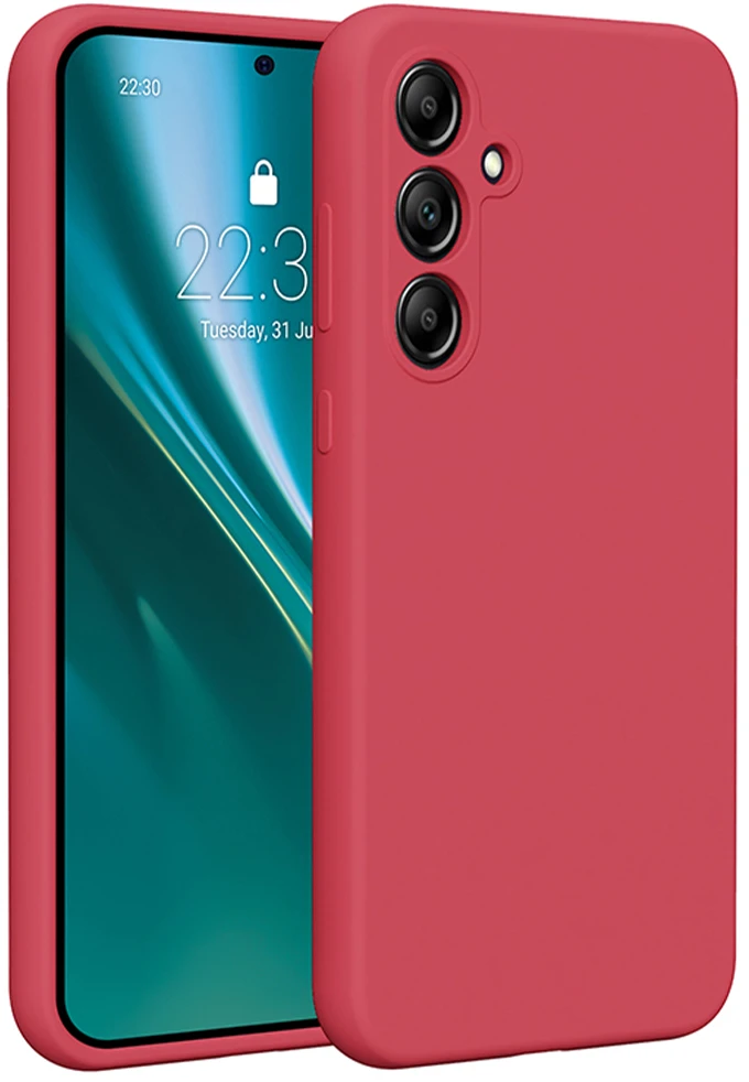 Etteri silikoninis dėklas Samsung Galaxy A35 5G aviečių spalvos