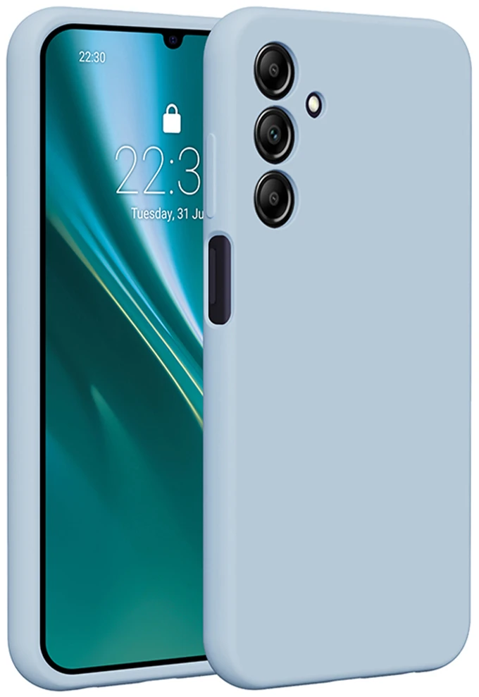 Etteri silikoninis dėklas Samsung Galaxy A25 5G (global) šviesiai mėlynas