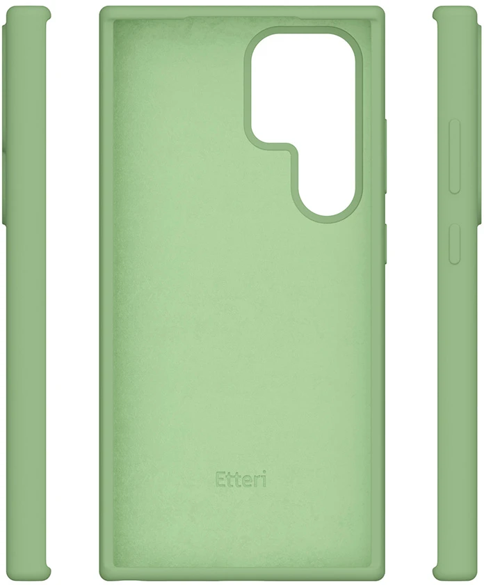 Etteri silikoninis dėklas Samsung Galaxy S24 Ultra šviesiai žalias