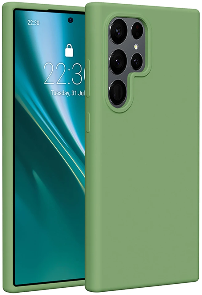 Etteri silikoninis dėklas Samsung Galaxy S24 Ultra šviesiai žalias
