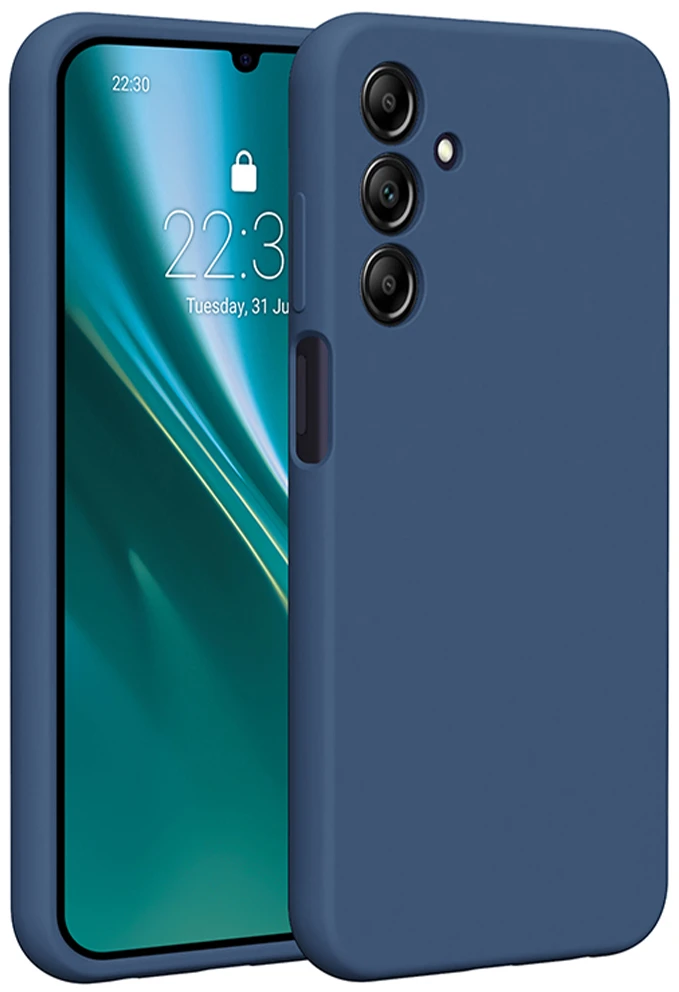 Etteri silikoninis dėklas Samsung Galaxy A25 5G (global) tamsiai mėlynas