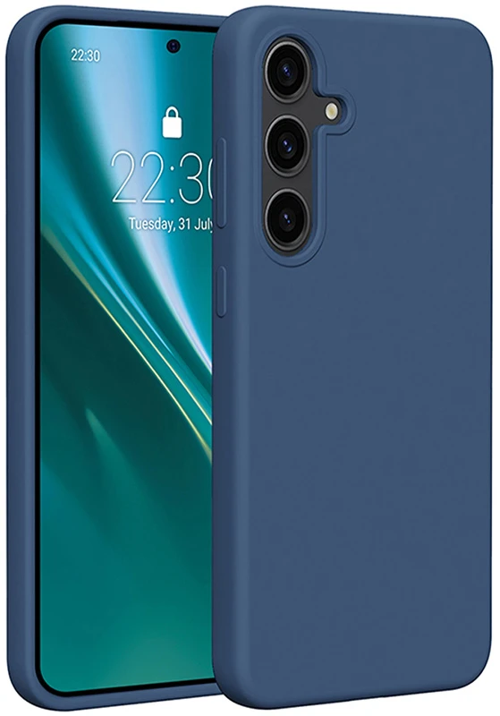 Etteri silikoninis dėklas Samsung Galaxy S24 Plus tamsiai mėlynas