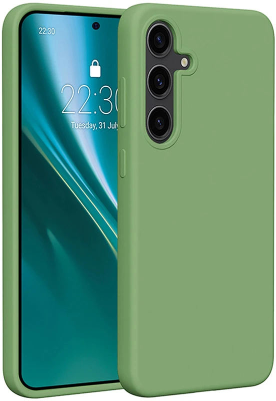 Etteri silikoninis dėklas Samsung Galaxy S25 Plus šviesiai žalias