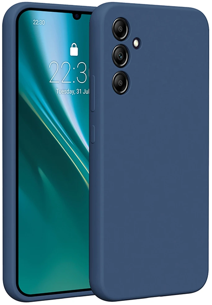 Etteri silikoninis dėklas Samsung Galaxy A34 5G tamsiai mėlynas