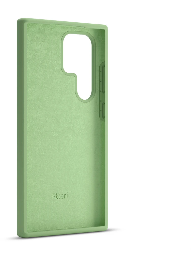 Etteri silikoninis dėklas Samsung Galaxy S24 Ultra šviesiai žalias