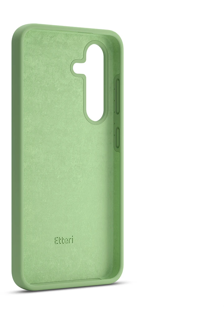 Etteri silikoninis dėklas Samsung Galaxy S25 Plus šviesiai žalias