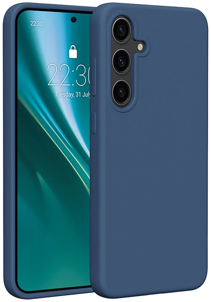 Etteri silikoninis dėklas Samsung Galaxy S24 Plus tamsiai mėlynas