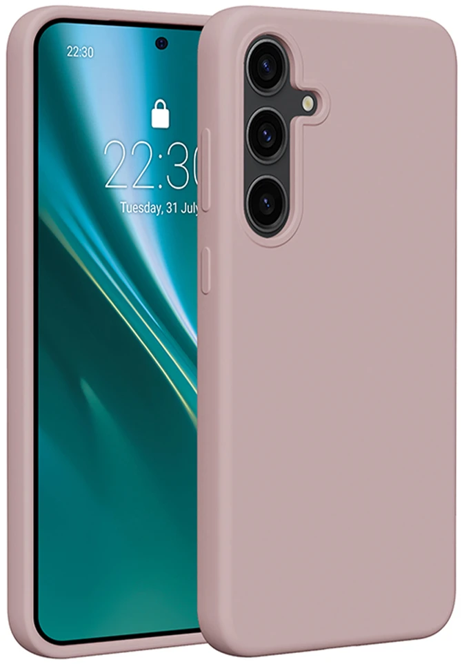Etteri silikoninis dėklas Samsung Galaxy S24 Plus šviesiai rožinis