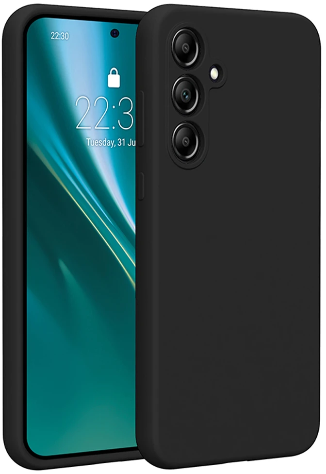 Etteri silikoninis dėklas Samsung Galaxy A55 5G juodas