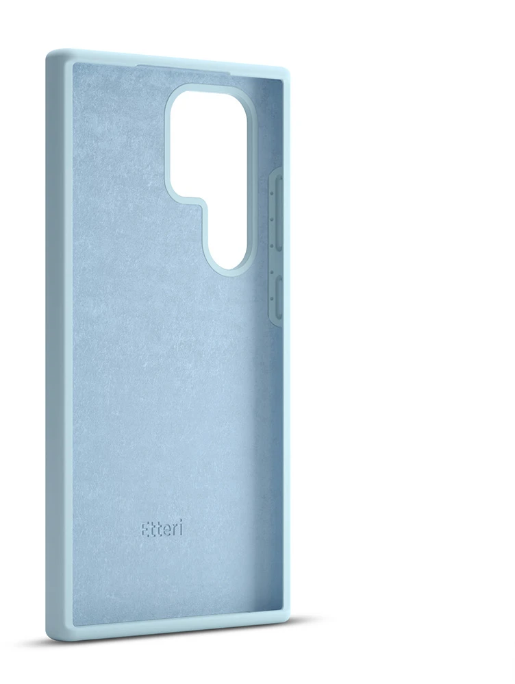 Etteri silikoninis dėklas Samsung Galaxy S24 Ultra, šviesiai mėlynas