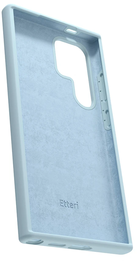 Etteri silikoninis dėklas Samsung Galaxy S24 Ultra, šviesiai mėlynas
