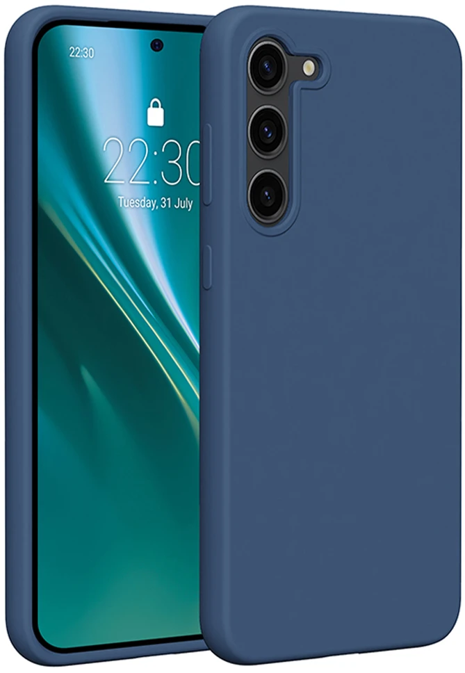 Etteri silikoninis dėklas Samsung Galaxy S23 Plus tamsiai mėlynas