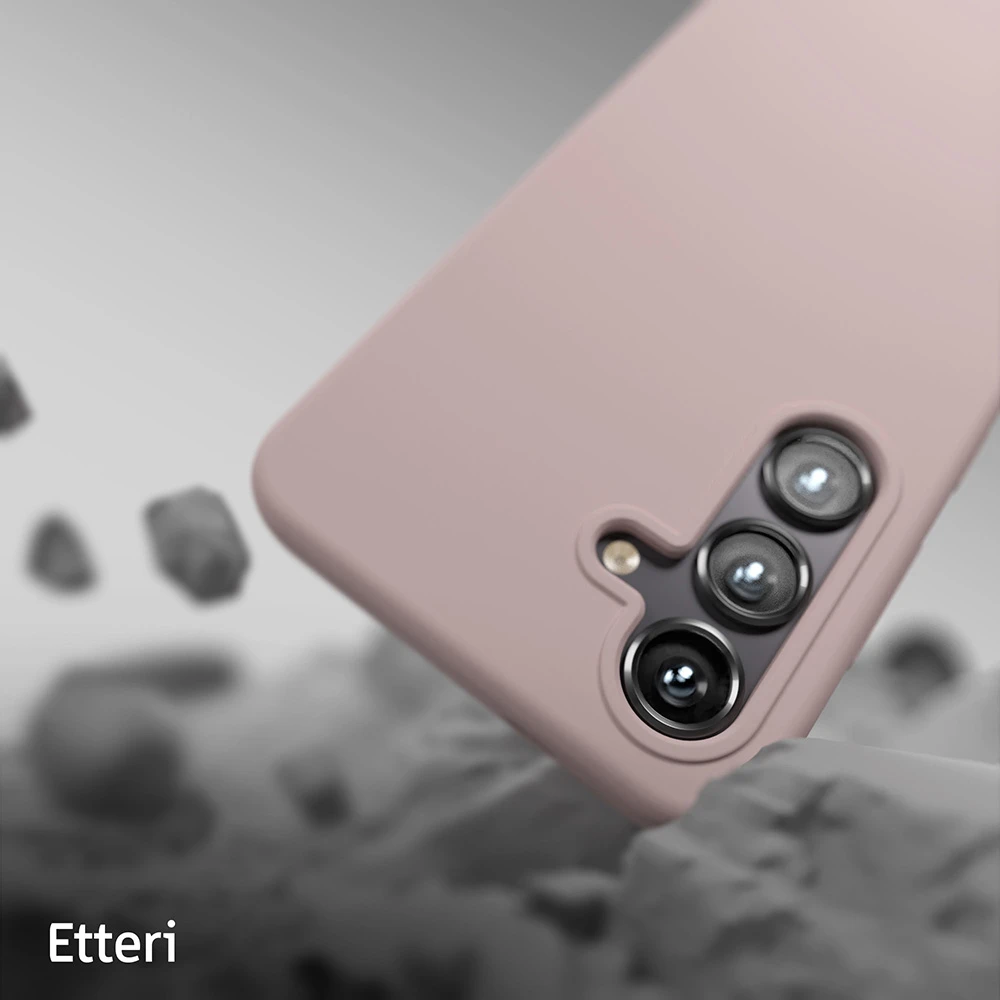 Etteri silikoninis dėklas Samsung Galaxy S24 Plus šviesiai rožinis