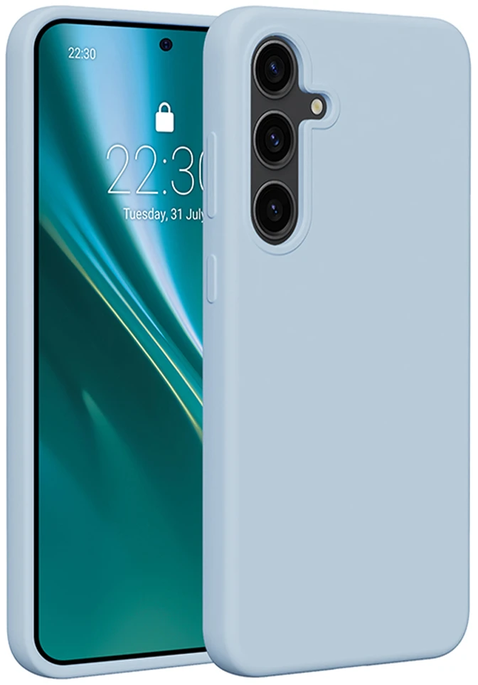 Etteri silikoninis dėklas Samsung Galaxy S24 Plus šviesiai mėlynas